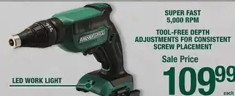 Menards Masterforce 20-Volt Brushless Cordless Drywall Screw Gun - Tool Only offer