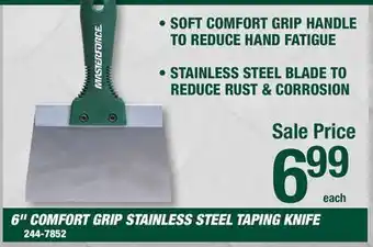 Menards Masterforce 6 Stainless Steel Drywall Taping Knife offer