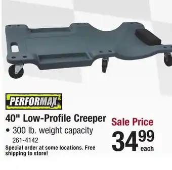 Menards Performax 40 Low-Profile Shop Creeper offer