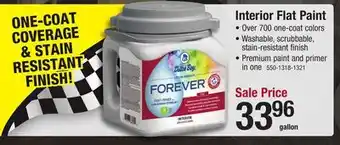 Menards Dutch Boy Forever Interior Flat Emilee's Smile Paint + Primer - 1 gal offer