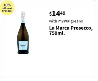 Walgreens La Marca Prosecco, 750ml offer