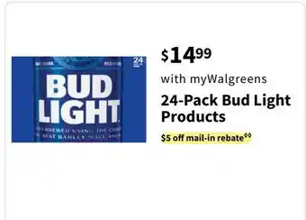 Walgreens 24-Pack Bud Light Products offer