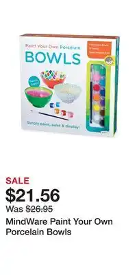 Kohl's MindWare Paint Your Own Porcelain Bowls offer