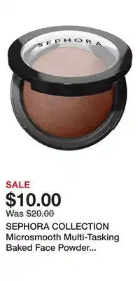 Kohl's SEPHORA COLLECTION Microsmooth Multi-Tasking Baked Face Powder Foundation offer