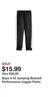 Kohl's Boys 4-12 Jumping Beans Performance Jogger Pants offer