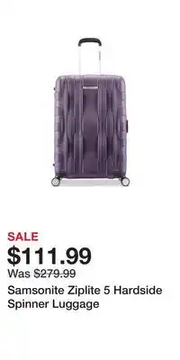 Kohl's Samsonite Ziplite 5 Hardside Spinner Luggage offer