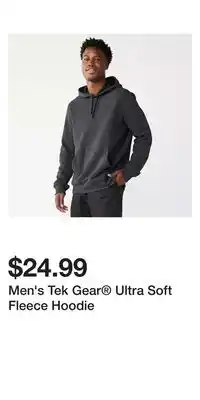 Kohl's Men's Tek Gear Ultra Soft Fleece Hoodie offer