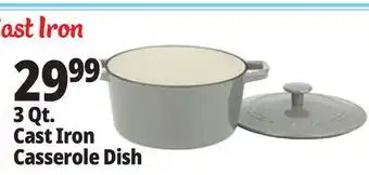 Ocean State Job Lot 3 qt. Cast Iron Casserole Dish offer