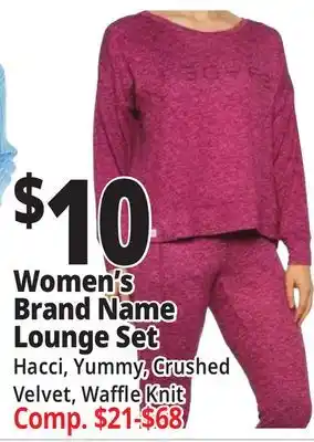 Ocean State Job Lot Women's Brand Name Lounge Set offer