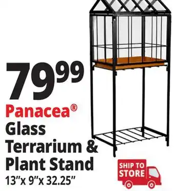 Ocean State Job Lot Panacea Urban Gardener Glass Terrarium Plant Stand offer