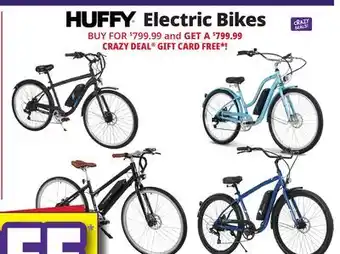 Ocean State Job Lot HUFFY Electric Bikes offer