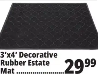 Ocean State Job Lot 3'x4' Decorative Rubber Estate Mat offer