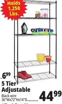 Ocean State Job Lot 5 Tier Adjustable offer
