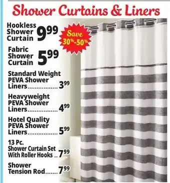 Ocean State Job Lot Shower Curtains offer