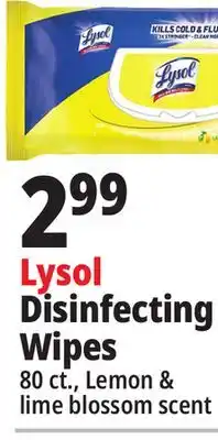 Ocean State Job Lot Lysol Disinfecting Wipes offer