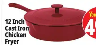 Ocean State Job Lot 12 Inch Cast Iron Chicken Fryer offer