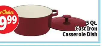 Ocean State Job Lot 5 Qt. Cast Iron Casserole Dish offer