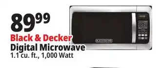 Ocean State Job Lot Black + Decker 1000W Stainless Steel Microwave Oven offer