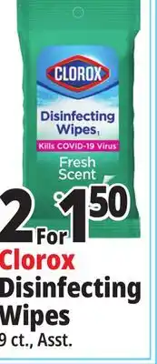 Ocean State Job Lot Clorox Disinfecting Wipes offer