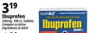Ocean State Job Lot Ibuprofen 200 mg Tablets, 100 Count offer