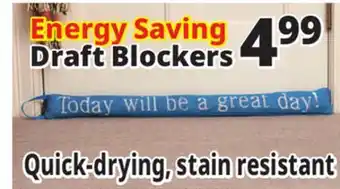 Ocean State Job Lot Energy Saving Draft Blockers offer