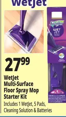 Ocean State Job Lot Swiffer WetJet Multi-Surface Mopping Cleanser Starting Kit, 11-Piece offer