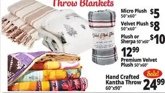 Ocean State Job Lot Throw Blankets offer