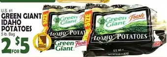 Bravo Supermarkets GREEN GIANT IDAHO IDAHO POTATOES offer