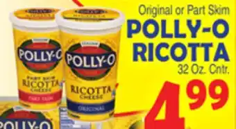 Bravo Supermarkets POLLY-O RICOTTA offer