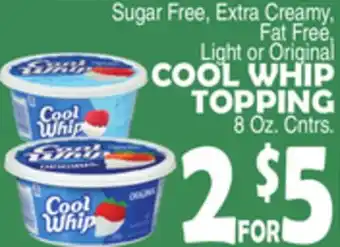 Bravo Supermarkets COOL WHIP TOPPING offer