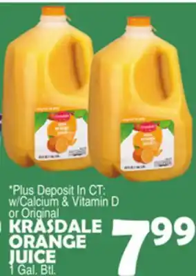 Bravo Supermarkets KRASDALE ORANGE JUICE offer