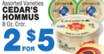 Bravo Supermarkets CEDAR'S HOMMUS offer