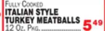 Bravo Supermarkets ITALIAN STYLE TURKEY MEATBALLS offer