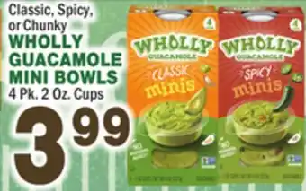Bravo Supermarkets WHOLLY GUACAMOLE MINI BOWLS offer