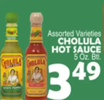 Bravo Supermarkets CHOLULA HOT SAUCE offer