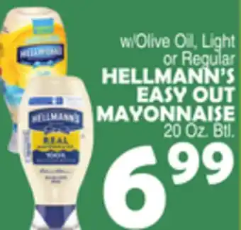 Bravo Supermarkets HELLMANN'S EASY OUT MAYONNAISE offer