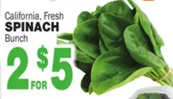 Bravo Supermarkets SPINACH offer