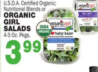 Bravo Supermarkets ORGANIC GIRL GIRL SALADS offer