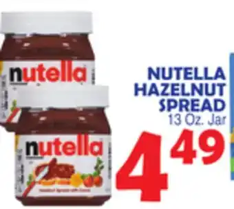 Bravo Supermarkets NUTELLA HAZELNUT SPREAD offer