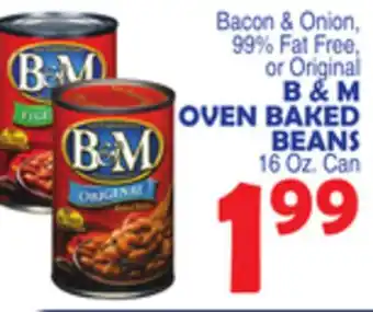 Bravo Supermarkets B & M OVEN BAKED BEANS offer