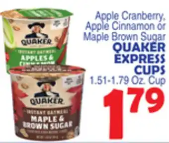 Bravo Supermarkets QUAKER EXPRESS CUPS offer