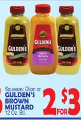 Bravo Supermarkets GULDEN'S BROWN MUSTARD offer
