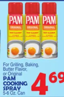Bravo Supermarkets PAM COOKING SPRAY offer