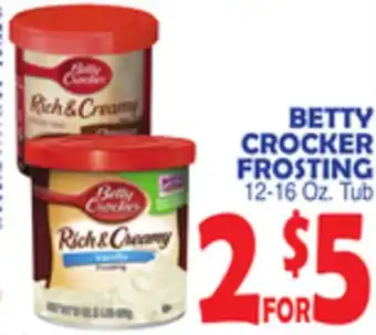 Bravo Supermarkets BETTY CROCKER FROSTING offer