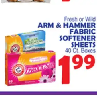 Bravo Supermarkets ARM & HAMMER FABRIC SOFTENER SHEETS offer