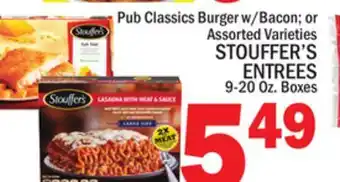C Town STOUFFER'S ENTREES offer