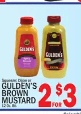 C Town GULDEN'S BROWN MUSTARD offer