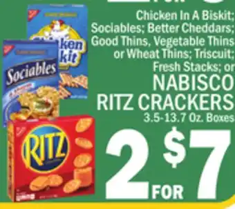 C Town NABISCO RITZ CRACKERS offer