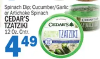C Town CEDAR'S TZATZIKI offer