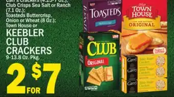 C Town KEEBLER CLUB CRACKERS 9-13.8 Oz. Pkg offer